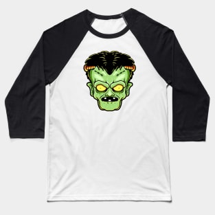 Scary frankenstein head halloween Baseball T-Shirt